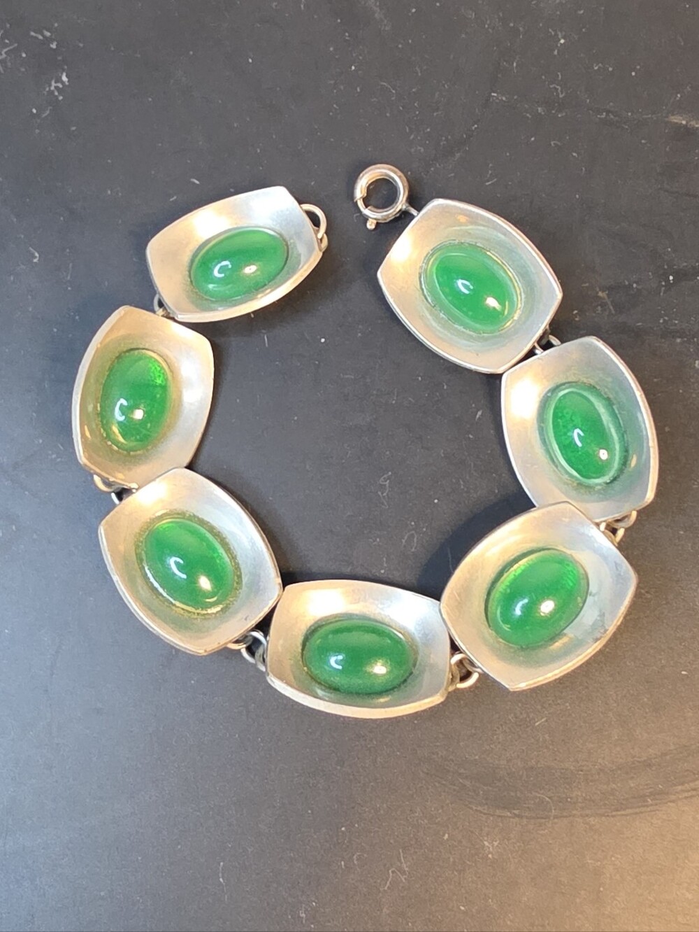 Vintage Jorgen Jensen Pewter Bracelet "220 A" 1950s